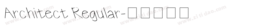 Architect Regular字体转换
